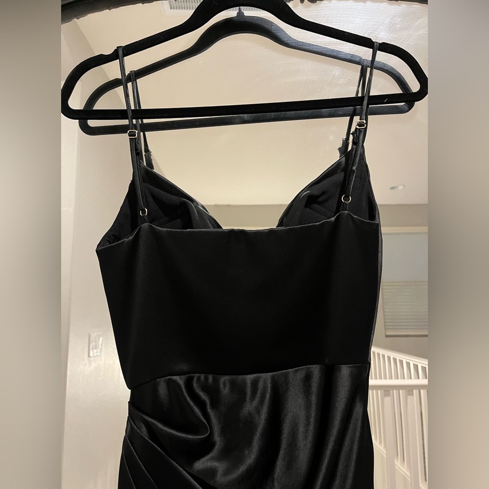 House of CB Reva Satin Gathered Corset Dress - Picture 8 of 13